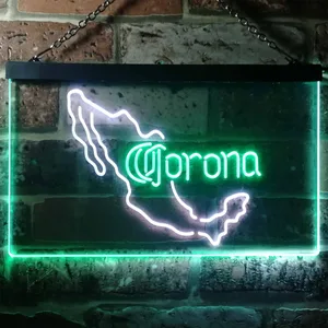 Corona Extra - Mexico Map Neon-Like LED Sign