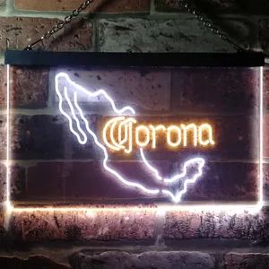Corona Extra - Mexico Map Neon-Like LED Sign