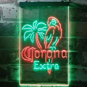 Corona Extra - Parrot Neon-Like LED Sign