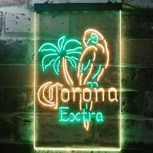 Corona Extra - Parrot Neon-Like LED Sign