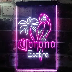 Corona Extra - Parrot Neon-Like LED Sign