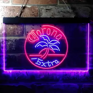 Corona Extra Round Palm Tree Neon-Like LED Sign