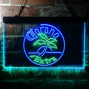 Corona Extra Round Palm Tree Neon-Like LED Sign