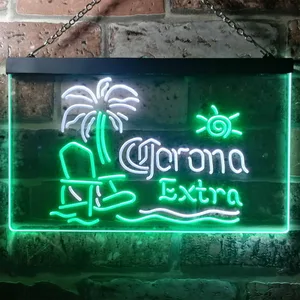 Corona Extra - Tropical Chair Neon-Like LED Sign