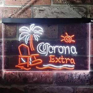 Corona Extra - Tropical Chair Neon-Like LED Sign