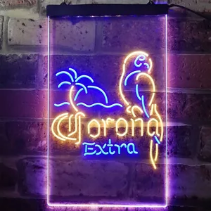 Corona Extra - Tropical Parrot 2 Neon-Like LED Sign
