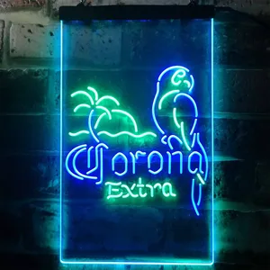 Corona Extra - Tropical Parrot 2 Neon-Like LED Sign