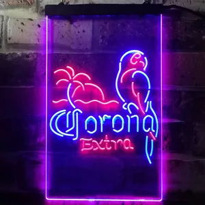 Corona Extra - Tropical Parrot 2 Neon-Like LED Sign