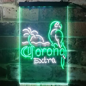 Corona Extra - Tropical Parrot 2 Neon-Like LED Sign