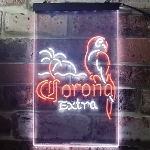 Corona Extra - Tropical Parrot 2 Neon-Like LED Sign