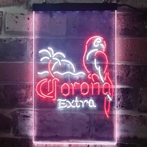 Corona Extra - Tropical Parrot 2 Neon-Like LED Sign
