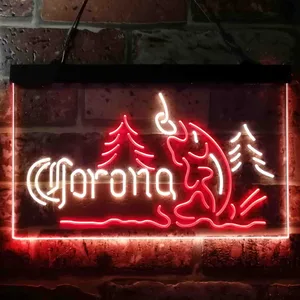Corona Lake Trout Fishing Neon-Like LED Sign
