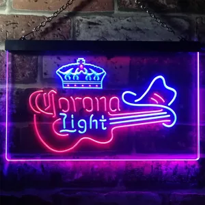 Corona Light - Guitar Neon-Like LED Sign