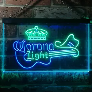 Corona Light - Guitar Neon-Like LED Sign