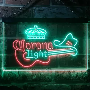 Corona Light - Guitar Neon-Like LED Sign