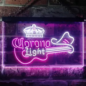 Corona Light - Guitar Neon-Like LED Sign