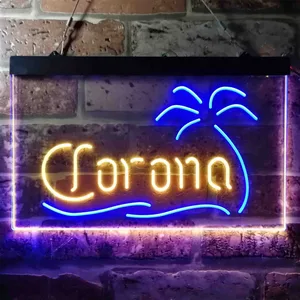 Corona Palm Tree Neon-Like LED Sign