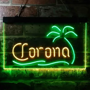 Corona Palm Tree Neon-Like LED Sign