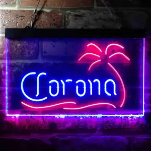 Corona Palm Tree Neon-Like LED Sign
