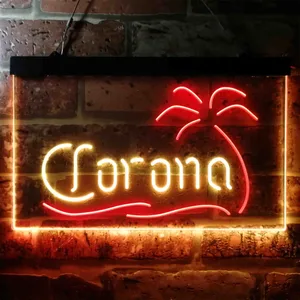 Corona Palm Tree Neon-Like LED Sign