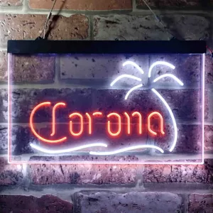 Corona Palm Tree Neon-Like LED Sign