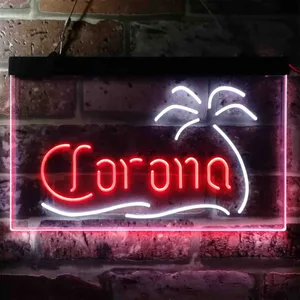 Corona Palm Tree Neon-Like LED Sign