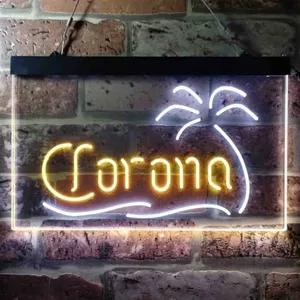 Corona Palm Tree Neon-Like LED Sign