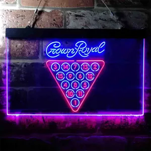 Crown Royal 15 Ball Billiards Pool Neon-Like LED Sign
