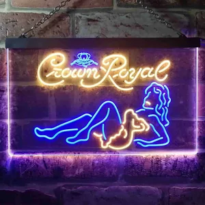 Crown Royal Girl 1 Neon-Like LED Sign