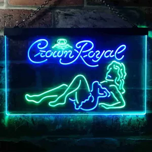 Crown Royal Girl 1 Neon-Like LED Sign