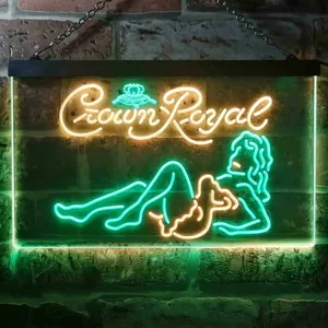 Crown Royal Girl 1 Neon-Like LED Sign