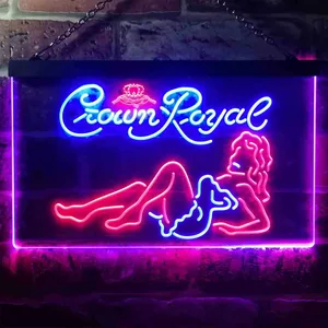 Crown Royal Girl 1 Neon-Like LED Sign