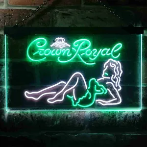 Crown Royal Girl 1 Neon-Like LED Sign