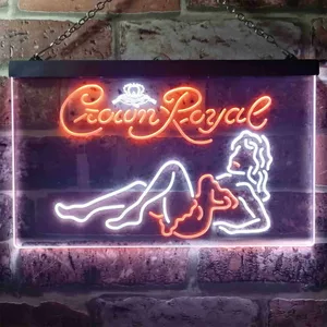 Crown Royal Girl 1 Neon-Like LED Sign