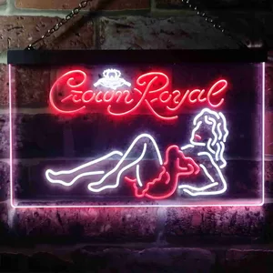 Crown Royal Girl 1 Neon-Like LED Sign
