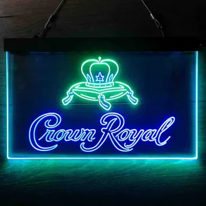 Crown Royal Logo 3 Neon-Like LED Sign