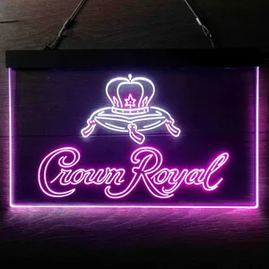 Crown Royal Logo 3 Neon-Like LED Sign
