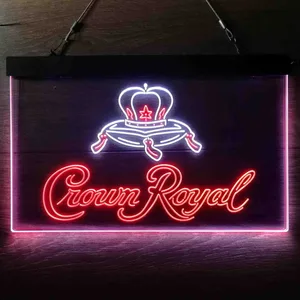 Crown Royal Logo 3 Neon-Like LED Sign