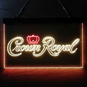 Crown Royal Logo Neon-Like LED Sign
