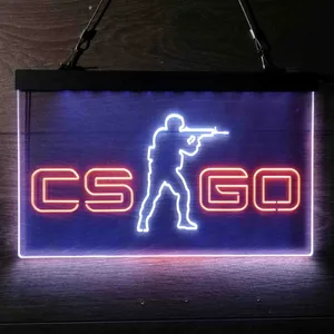 CS GO Shooter 2 Neon-Like LED Sign