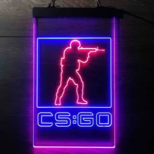 CS GO Shooter Neon-Like LED Sign
