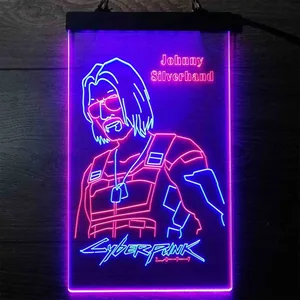 Cyberpunk 2077 Johnny Silverhand Neon-Like LED Sign
