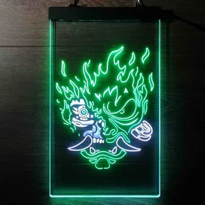 Cyberpunk 2077 Night City Samurai Neon-Like LED Sign
