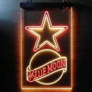 Dallas Cowboys Blue Moon Neon-Like LED Sign