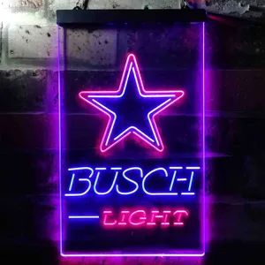 Dallas Cowboys Busch Light Neon-Like LED Sign