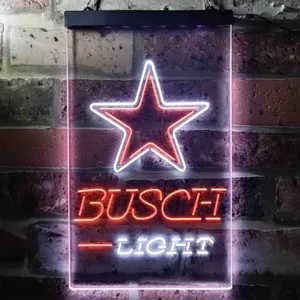 Dallas Cowboys Busch Light Neon-Like LED Sign