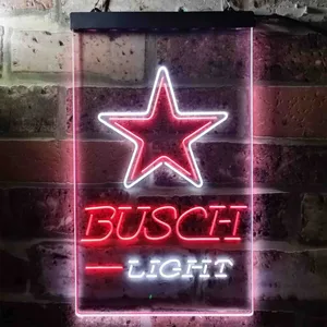 Dallas Cowboys Busch Light Neon-Like LED Sign