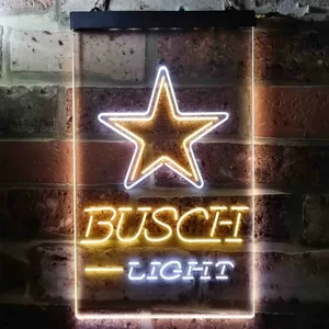 Dallas Cowboys Busch Light Neon-Like LED Sign