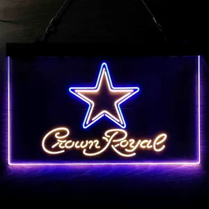 Dallas Cowboys Crown Royal Neon-Like LED Sign