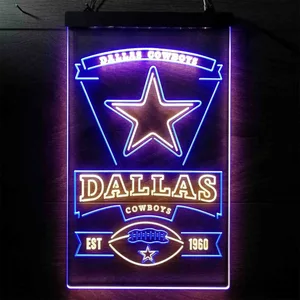 Dallas Cowboys EST 1960 Neon-Like LED Sign